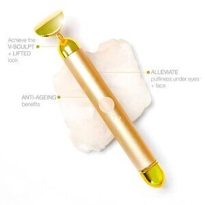 Sculpt Lift Bar 24K Gold Facial Massager – Anti-Ageing Vibration Skincare Tool
